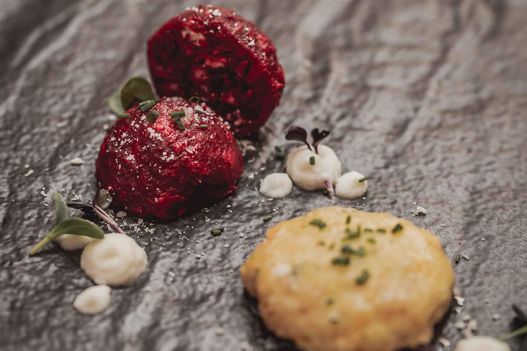Appetizer: Beetroot dumplings - Hotel Continental