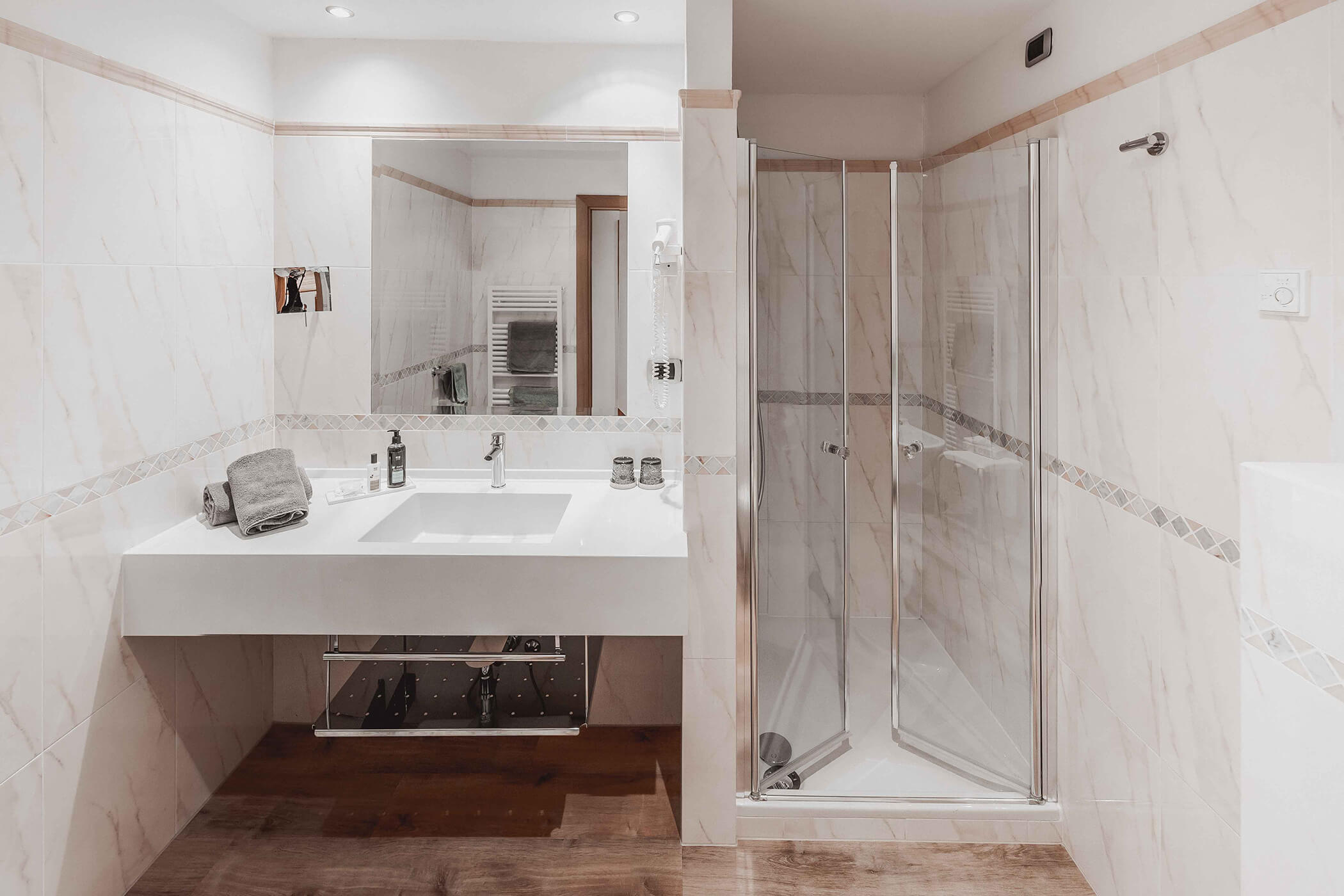 Bathroom in the Classic double room 