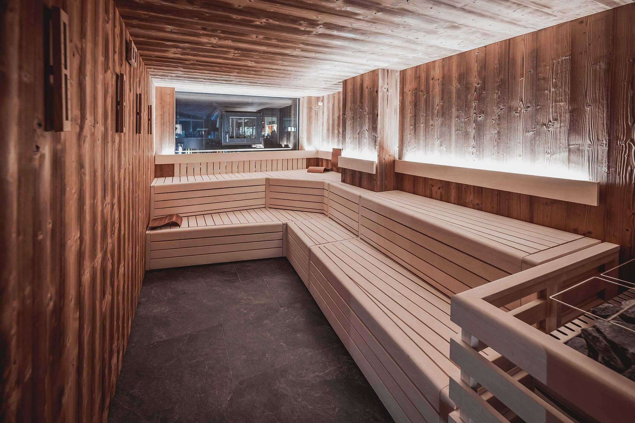 Finnish sauna at the Hotel Continental